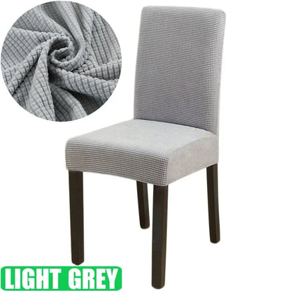 Jacquard Chair Cover for Dining Room Stretch Jacquard Dining Chair Cover Slipcover Elastic Spandex Kitchen Chair Cover - Shello's Creative Boutique