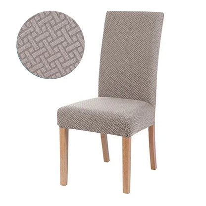 Jacquard Chair Cover for Dining Room Stretch Jacquard Dining Chair Cover Slipcover Elastic Spandex Kitchen Chair Cover - Shello's Creative Boutique