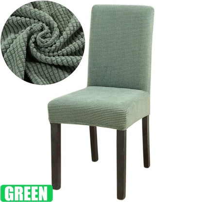 Jacquard Chair Cover for Dining Room Stretch Jacquard Dining Chair Cover Slipcover Elastic Spandex Kitchen Chair Cover - Shello's Creative Boutique