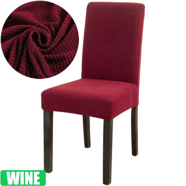 Jacquard Chair Cover for Dining Room Stretch Jacquard Dining Chair Cover Slipcover Elastic Spandex Kitchen Chair Cover eprolo