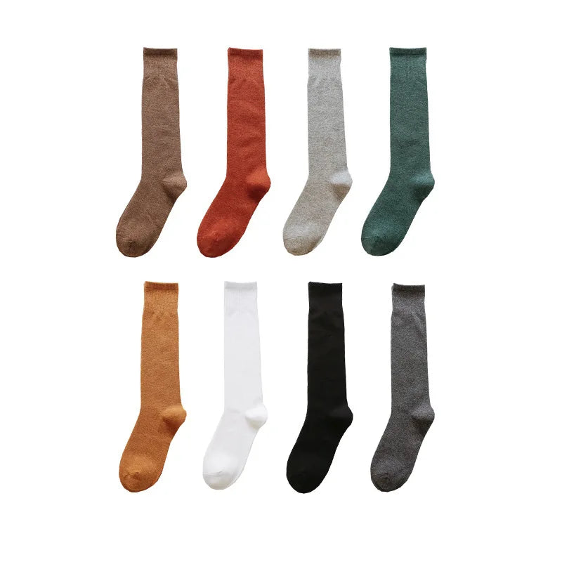Jeseca New Women Cotton Tube Socks Compression Calf Knee High Summer Winter Socks Above Ankle Soft Warm Leg Christmas Socks eprolo