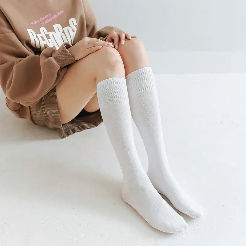 Jeseca New Women Cotton Tube Socks Compression Calf Knee High Summer Winter Socks Above Ankle Soft Warm Leg Christmas Socks eprolo