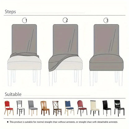 LANMOLIFE Stretch Dining Chair Covers – 1/4/6PC Removable Washable Parsons Chair Slipcovers - Shello's Creative Boutique