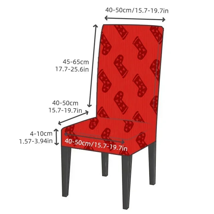 LANMOLIFE Valentine's Day Chair Covers Couples Dinner Kitchen Chair Covers Removable and Cleaned Holiday Chair Decorations eprolo