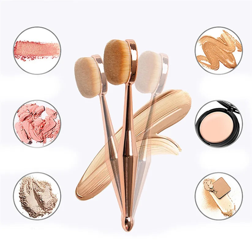 Makeup Brush 1 PCS Toothbrush The New Mermaid Makeup Brush Foundation Oval Brushes One Set eprolo