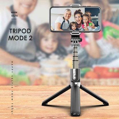 L03 Aluminum Alloy Foldable Bluetooth Tripod Selfie Stick