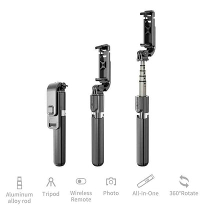 L03 Aluminum Alloy Foldable Bluetooth Tripod Selfie Stick