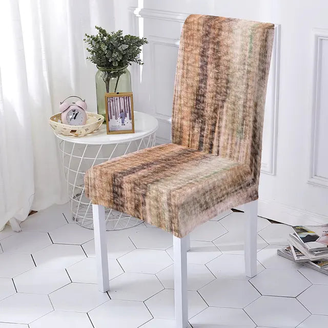 Marble Style Stretch Spandex Chair Covers Color Pattern Chaircover Cute Angel Printing Covers For Kitchen Chairs Home Stuhlbezug eprolo
