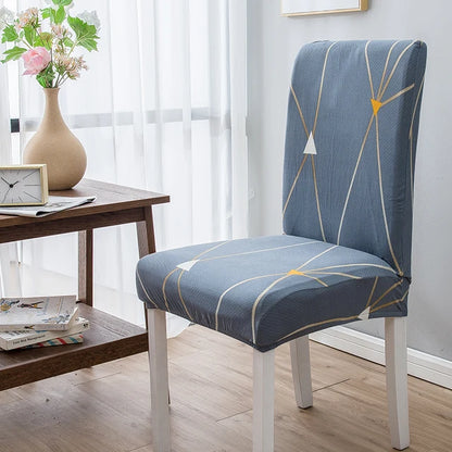 Milk Silk Print Chair Cover For Living Room Stretch Polyester Chair Slipcover Furniture Protector For Kitchen Office Home Decor eprolo