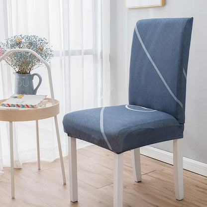 Milk Silk Print Chair Cover For Living Room Stretch Polyester Chair Slipcover Furniture Protector For Kitchen Office Home Decor eprolo