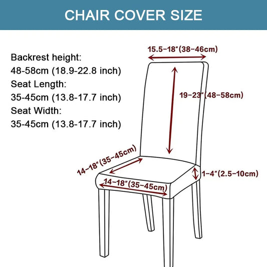 Milk Silk Print Chair Cover For Living Room Stretch Polyester Chair Slipcover Furniture Protector For Kitchen Office Home Decor eprolo