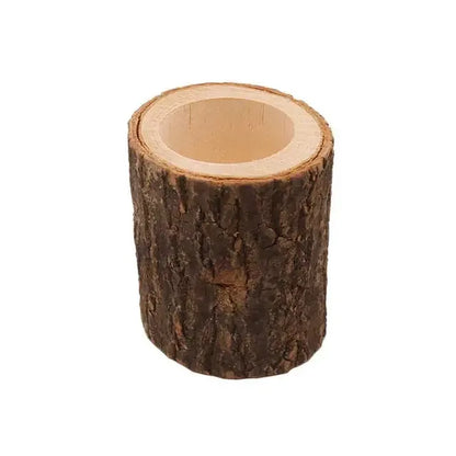 Mini Wooden Candle Holders Decoration Flower Pot for Home Bar Garden Pillar Design Tealight Candlestick Holder 3 Size Option - Shello's Creative Boutique