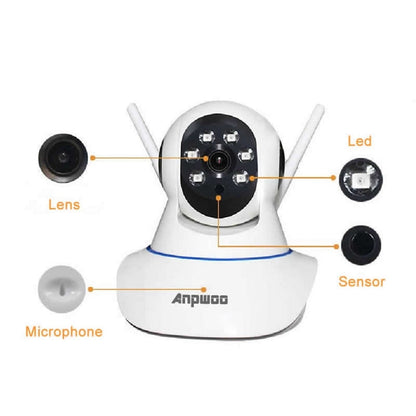 Anpwoo AP001 1.0MP 720P HD WiFi IP Camera, Support Motion Detection / Night Vision, AP001 SUNSKY