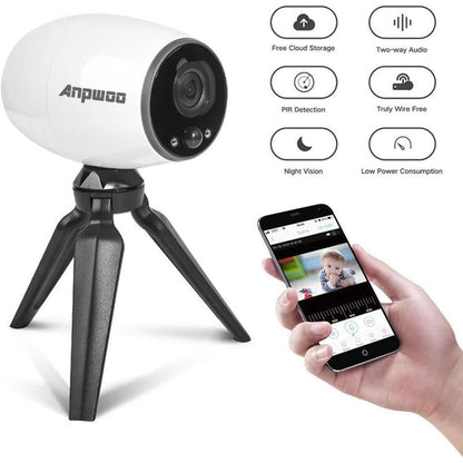 Anpwoo Cannon 1.3MP 960P 1/3 inch CMOS HD WiFi IP Camera With Tripod Holder, Support Motion Detection / Night Vision, Cannon SUNSKY