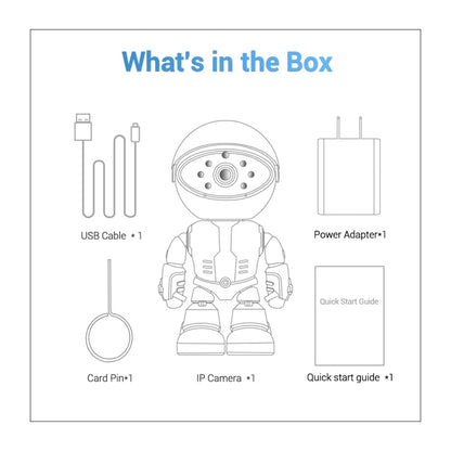 ESCAM PT205 HD 1080P Robot WiFi IP Camera, Support Motion Detection / Night Vision, IR Distance: 10m, EU Plug, PT205 EU Plug - Shello's Creative Boutique