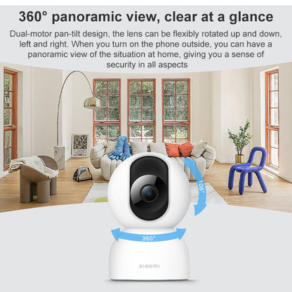 Original Xiaomi Smart Camera 2 PTZ, 360 Degree Panorama 1440P 2.5K Daul Band WiFi Support Micro SD Card, US Plug, Smart Camera 2 PTZ SUNSKY