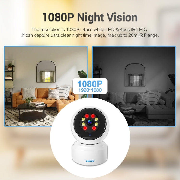 ESCAM PT200 HD 1080P Dual-band WiFi IP Camera, Support Night Vision / Motion Detection / Auto Tracking / TF Card / Two-way Audio, US Plug, PT200 SUNSKY