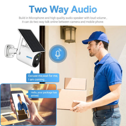 ESCAM QF290 HD 1080P WiFi Solar Panel IP Camera, Support Motion Detection / Night Vision / TF Card / Two-way Audio, QF290 SUNSKY