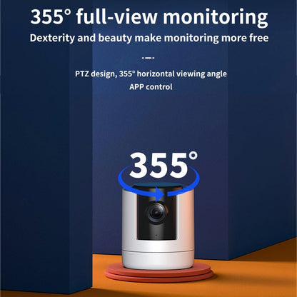 CAMSOY X1 Indoor Full HD 1080P WiFi Two Way Talk Pan and Tilt Camera, X1 SUNSKY