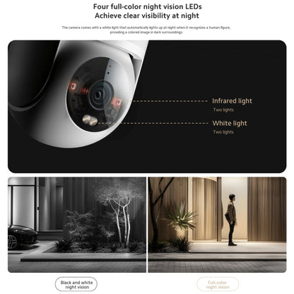 Original Xiaomi CW300 4MP Outdoor Camera IP66 Waterproof Full Color Night Vision WiFi Camera, US Plug, CW300 SUNSKY