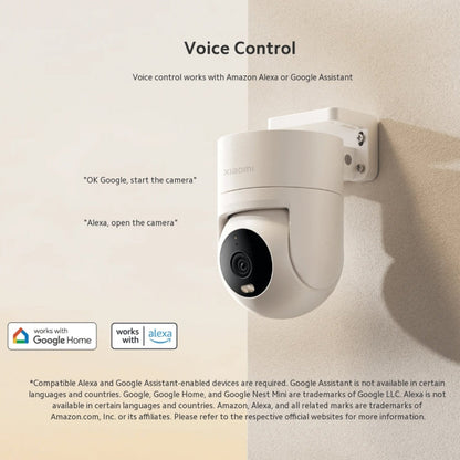 Original Xiaomi CW300 4MP Outdoor Camera IP66 Waterproof Full Color Night Vision WiFi Camera, US Plug, CW300 SUNSKY
