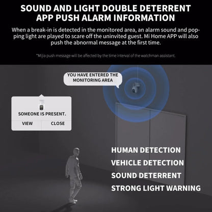 Original Xiaomi CW700S Outdoor Camera 4MP Full Color Night Vision WiFi Camera, US Plug, CW700S SUNSKY