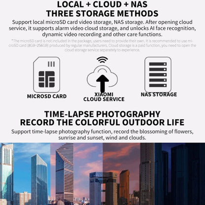 Original Xiaomi CW700S Outdoor Camera 4MP Full Color Night Vision WiFi Camera, US Plug, CW700S SUNSKY