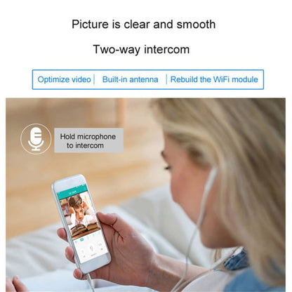 Anpwoo YT001 720P HD WiFi IP Camera with 6 PCS Infrared LEDs, Support Motion Detection & Night Vision & TF Card(Max 64GB), YT001 SUNSKY