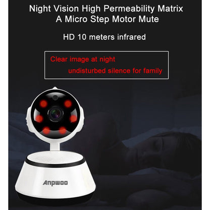 Anpwoo YT001 720P HD WiFi IP Camera with 6 PCS Infrared LEDs, Support Motion Detection & Night Vision & TF Card(Max 64GB), YT001 SUNSKY