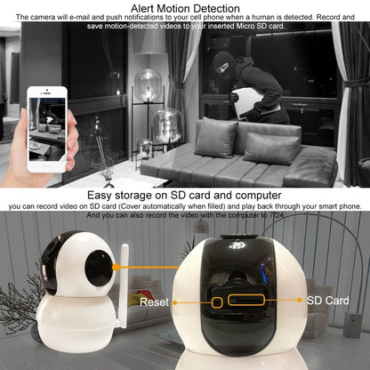Anpwoo YT006 720P HD WiFi IP Camera, Support Motion Detection & Infrared Night Vision & SD Card(Max 32GB), YT006 SUNSKY