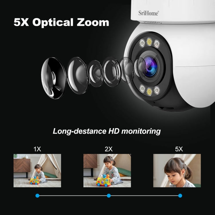 SriHome SH046 4.0 Million Pixels FHD Low Power Consumption Wireless Home Security Camera System, SH046 - Shello's Creative Boutique