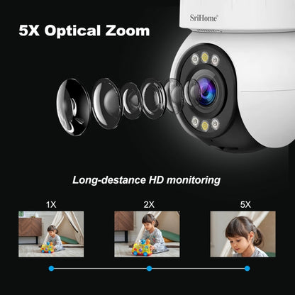 SriHome SH046 4.0 Million Pixels FHD Low Power Consumption Wireless Home Security Camera System, SH046 - Shello's Creative Boutique