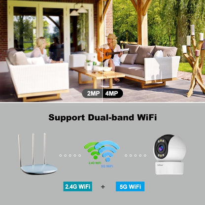 SriHome SH046 4.0 Million Pixels FHD Low Power Consumption Wireless Home Security Camera System, SH046 - Shello's Creative Boutique