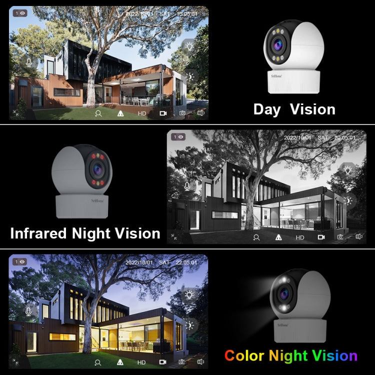 SriHome SH046 4.0 Million Pixels FHD Low Power Consumption Wireless Home Security Camera System, SH046 - Shello's Creative Boutique