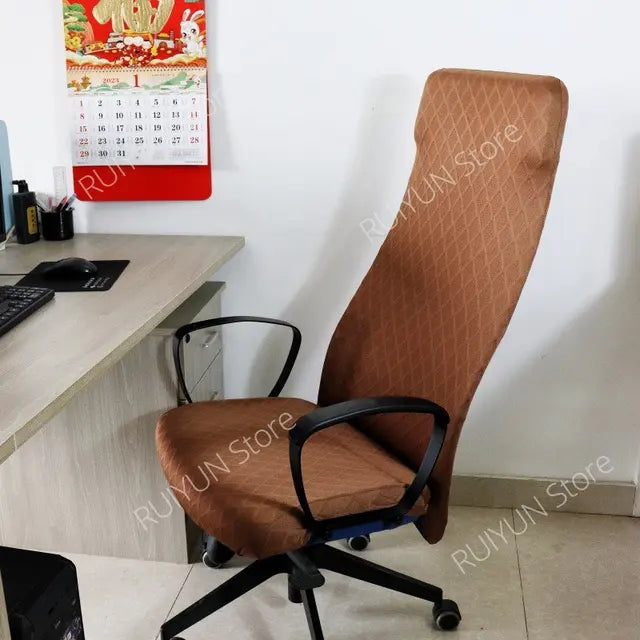New Stretch Computer Chair Cover Dustproof Office Chair Cover Armchair Slipcover Elastic Seat Cover for Computer Chair Seat Case eprolo