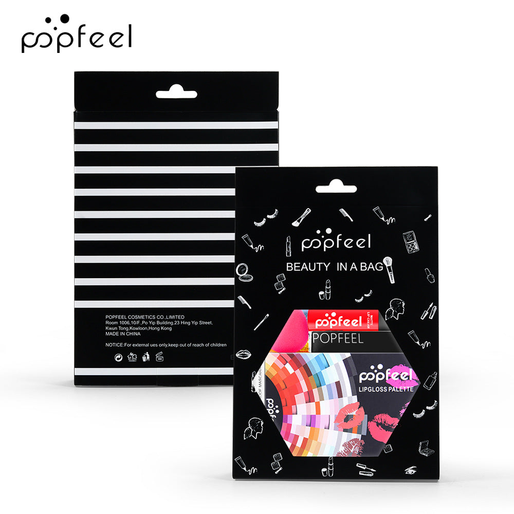POPFEEL Makeup Full Kit Female Make Up Set Eye Shadow Eyeshadow Palette Lip Gloss Mascara Eyeliner Brushes Bag Make-up for Women - Shello's Creative Boutique