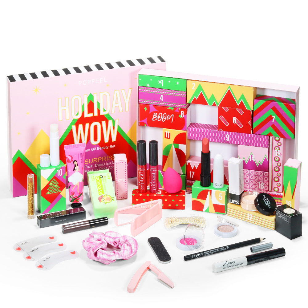 POPFEEL Makeup Full Kit Female Make Up Set Eye Shadow Eyeshadow Palette Lip Gloss Mascara Eyeliner Brushes Bag Make-up for Women - Shello's Creative Boutique