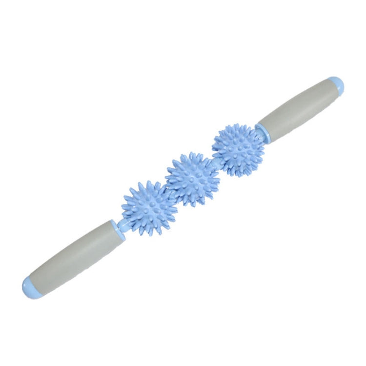 Yoga Health Care Triple Hedgehog Balls Neck Leg Hand Muscle Massage Stick SUNSKY
