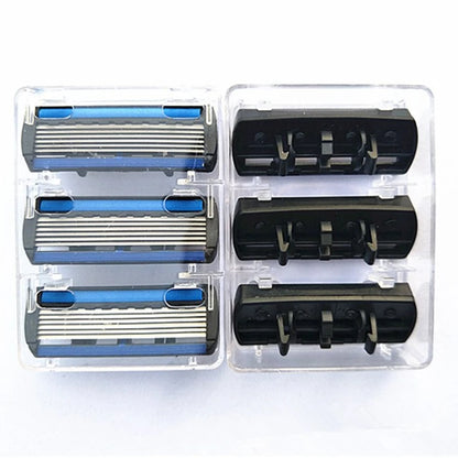 7pcs/set 1 Machine +6 Blades Best Shaving for Men's Replaceable Razor Blades eprolo