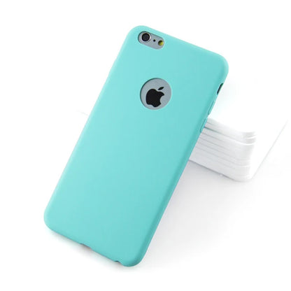 SIXEVE Original Soft Silicone Case – Cute Candy Anti-Knock Cover for iPhone 5 to XS Max