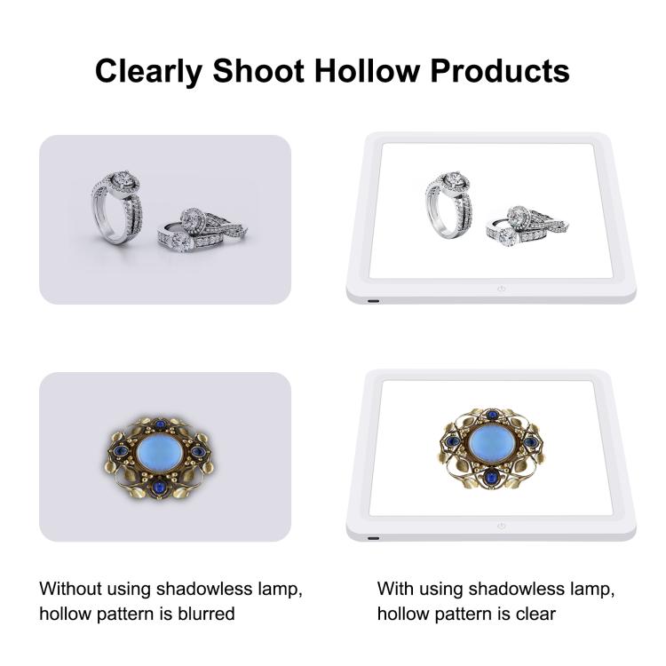 PULUZ 25cm Folding Portable High CRI Ring LED Photo Lighting Studio Tent Box + Shadowless Light Lamp Panel Pad with 12 Colors Backdrops, Size: 25cm x 25cm x 25cm, 25cm High CRI Box + Shadowless Light - Shello's Creative Boutique