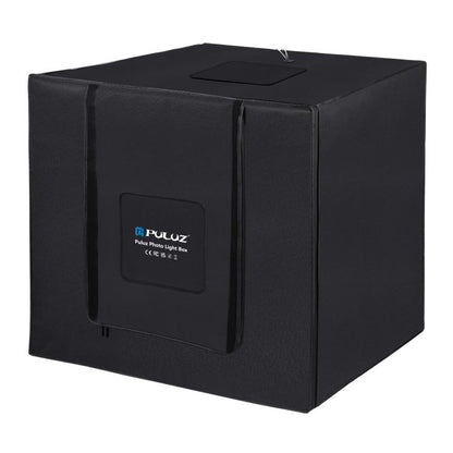 PULUZ 80cm Folding Portable 90W 14000LM High CRI White Light Photo Lighting Studio Shooting Tent Box Kit with 3 Colors Black, White, Orange Backdrops