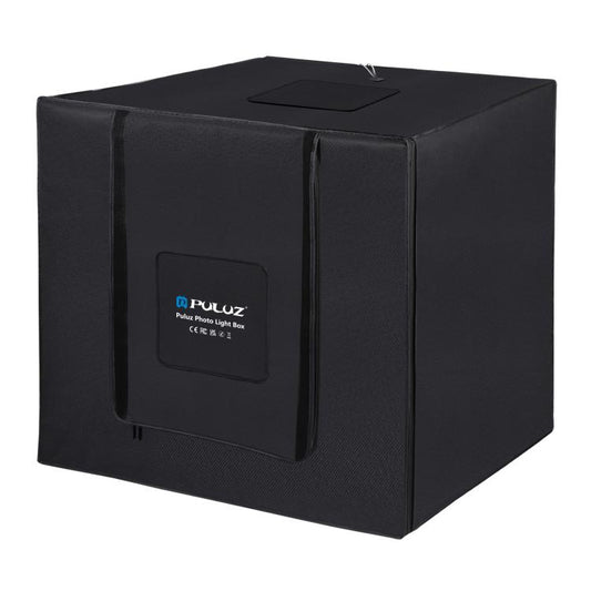 PULUZ 80cm Folding Portable 90W 14000LM High CRI White Light Photo Lighting Studio Shooting Tent Box Kit with 3 Colors Black, White, Orange Backdrops