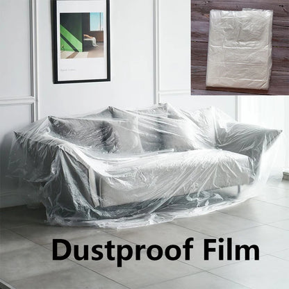 Plastic Waterproof Dust Cover Transparent Furniture Protection Masking Film Disposable Dustproof Protective Film Living Room eprolo