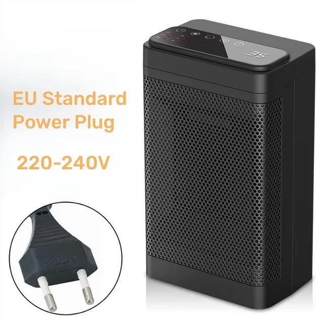 Portable Electric PTC Fan Heater Bathroom Living Room Fixed Constant Temperature Shake Head Remote Control House Warmer Machine eprolo