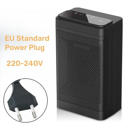 Portable Electric PTC Fan Heater Bathroom Living Room Fixed Constant Temperature Shake Head Remote Control House Warmer Machine eprolo