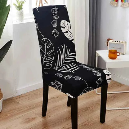 Elastic Chair Covers - Removable Printed Slipcovers