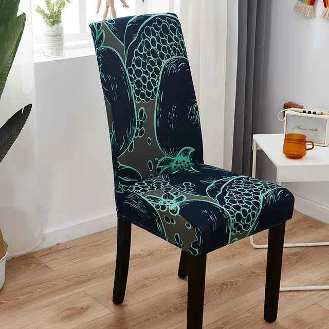 Elastic Chair Covers - Removable Printed Slipcovers