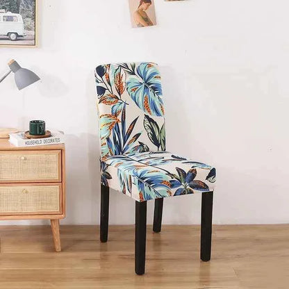 Elastic Chair Covers - Removable Printed Slipcovers