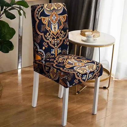 Elastic Chair Covers - Removable Printed Slipcovers